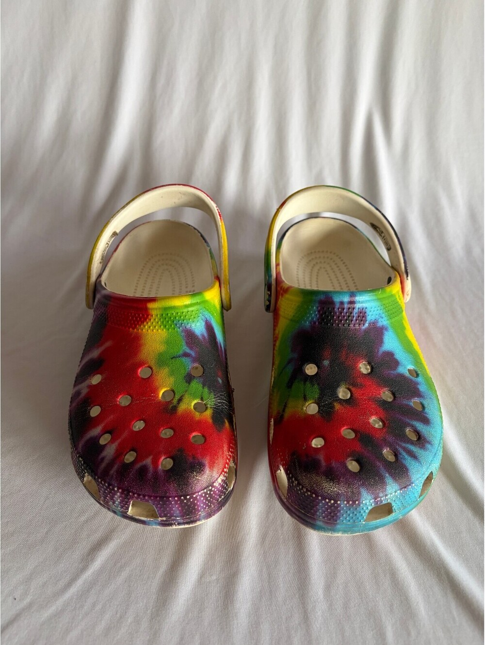Crocs tie dye clogs